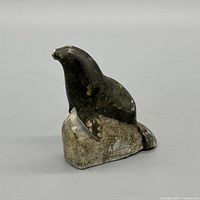 Front angle of soapstone seal figurine
