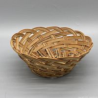 Angled front view showing overall shape and weave