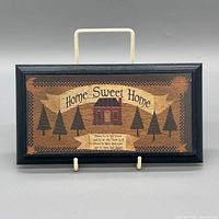 Front view showing graphic design and frame
