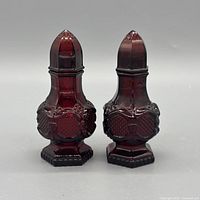 front view of both shakers showing color, design, condition