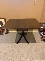 Table with leaves extended