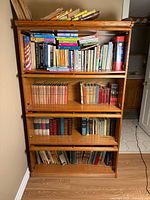 Front view with doors open showing shelves