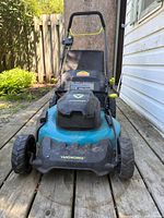 Front view of Yardworks corded electric lawn mower