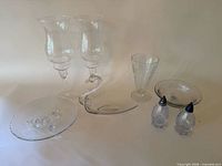 Group shot of all glass items