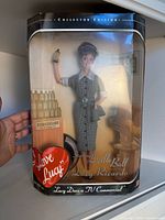 Front of boxed I Love Lucy collector doll