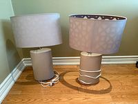 Both matching table lamps side by side