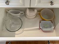Drawer view showing all five vessels