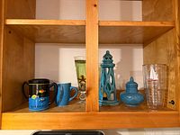Full lot in wooden shelf