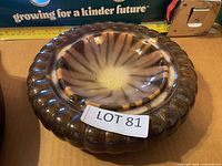 Top view showing full ashtray shape and glaze