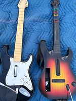 Both guitar controllers front view