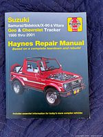 Front cover of Haynes Suzuki Samurai/Sidekick/X-90 & Vitara Geo & Chevrolet Tracker 1986-2001 repair manual