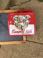 Campbell Kids lunchbox on chalkboard