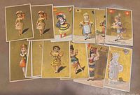 All cards laid out face up showing illustrations and condition