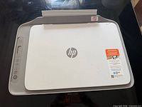 Top view of HP all-in-one printer scanner closed