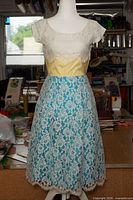 Front view of dress on mannequin
