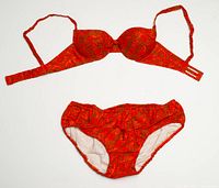 full view of matching bikini set