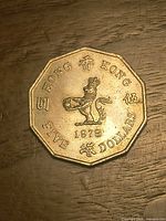 Reverse side with crowned lion, denomination and date
