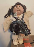Full front view of 14" Cabbage Patch Kids doll with outfit