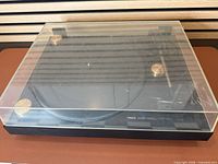 Turntable overall with dust cover in place