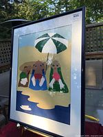 Front view of framed print showing artwork