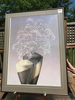 Front view of framed print showing artwork, matting and frame