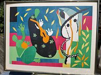 Full framed Henri Matisse lithograph poster