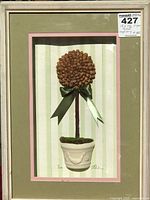Full view of framed shadow box artwork