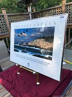 Front view of framed "The Blue Angels" print on stand