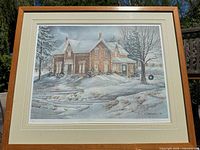 Framed print front view showing full artwork and frame