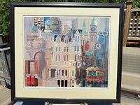 Front view of framed print showing entire artwork and frame