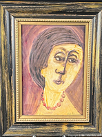 Full view of framed portrait