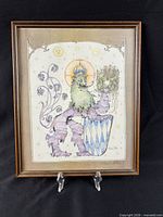 Full view of framed Rupert Stöckl print