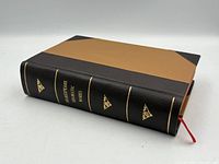 Closed book showing binding and boards