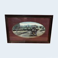 Front view of framed print showing entire artwork and frame