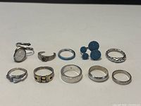 All ten rings displayed