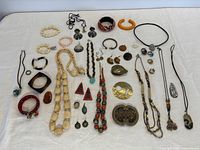 Full group shot of all costume jewelry pieces