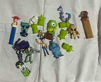 Group shot of all figures, vehicles and PEZ dispensers