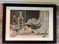 Front view of framed print showing entire artwork and frame