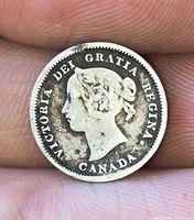 Obverse showing Queen Victoria portrait and legend