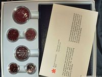 Complete specimen set in case with information card