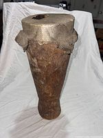 Angled view of full drum showing body and drumhead