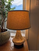 Lamp illuminated, showing overall form and shade