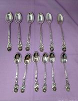all 12 spoons front view