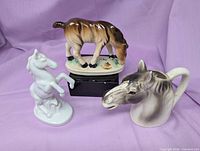 Group shot of all three horse items