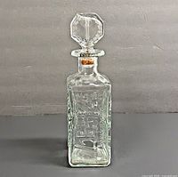 full decanter with stopper inserted