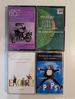 All four cassette tapes front view