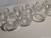 All nine pieces arranged, showing overall condition and pattern