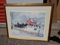 Front view of framed print showing full artwork and frame