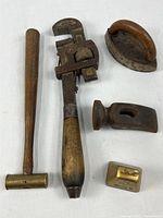 Group shot of all five vintage items