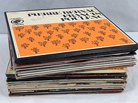 Stack of LPs with Pierre Bernac “Francis Poulenc” on top